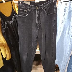 Vintage Eddie Bauer Black Denim Mom jeans size 8 W 28 In 28
